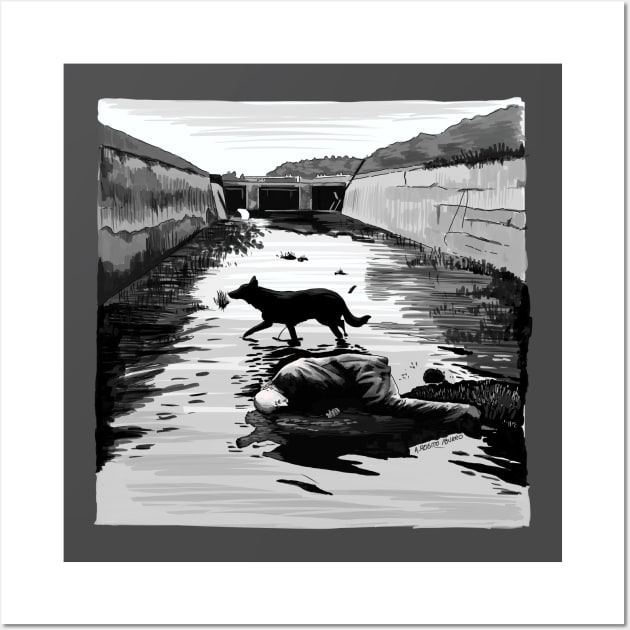 Stalker by Tarkovski Scene Illustration Wall Art by burrotees